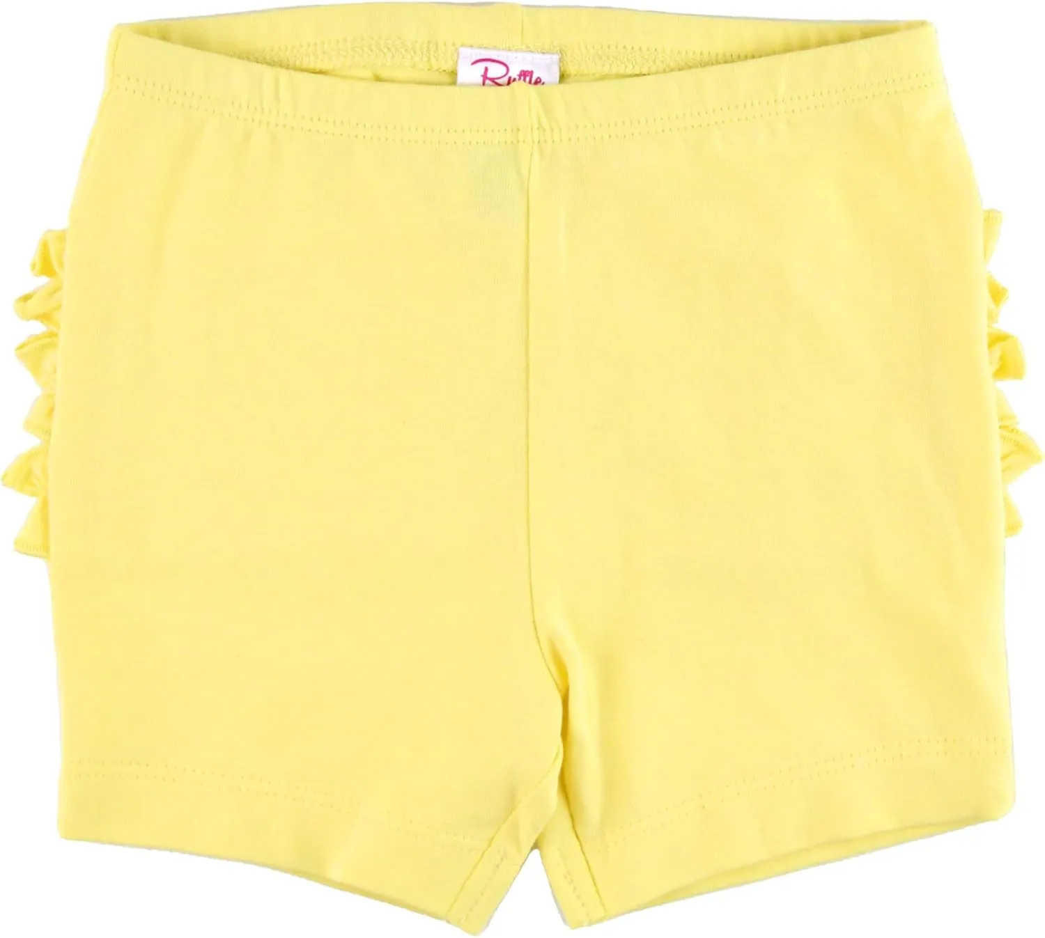 RuffleButts® Girls Pull-On Knit Ruffle Shorts