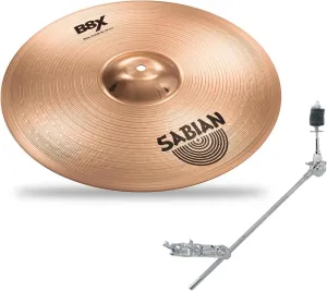 Sabian 41606X 16 Inch B8X THIN CRASH Cymbal with Boom Arm and Clamp