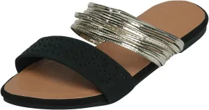 Sandals Women Open Toe Yoga Foam Non-Slip Shining Womens Sandals Unique Style Design Soft Comfortable Footbed Sandals