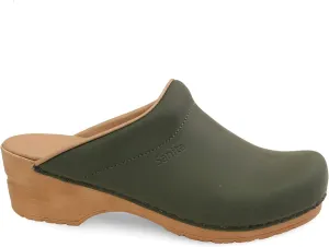 Sanita Ellis Oiled Leather Professional Clogs for Women - Arch Support, Open-Back, Adjustable, APMA-Approved Slip-On Mules