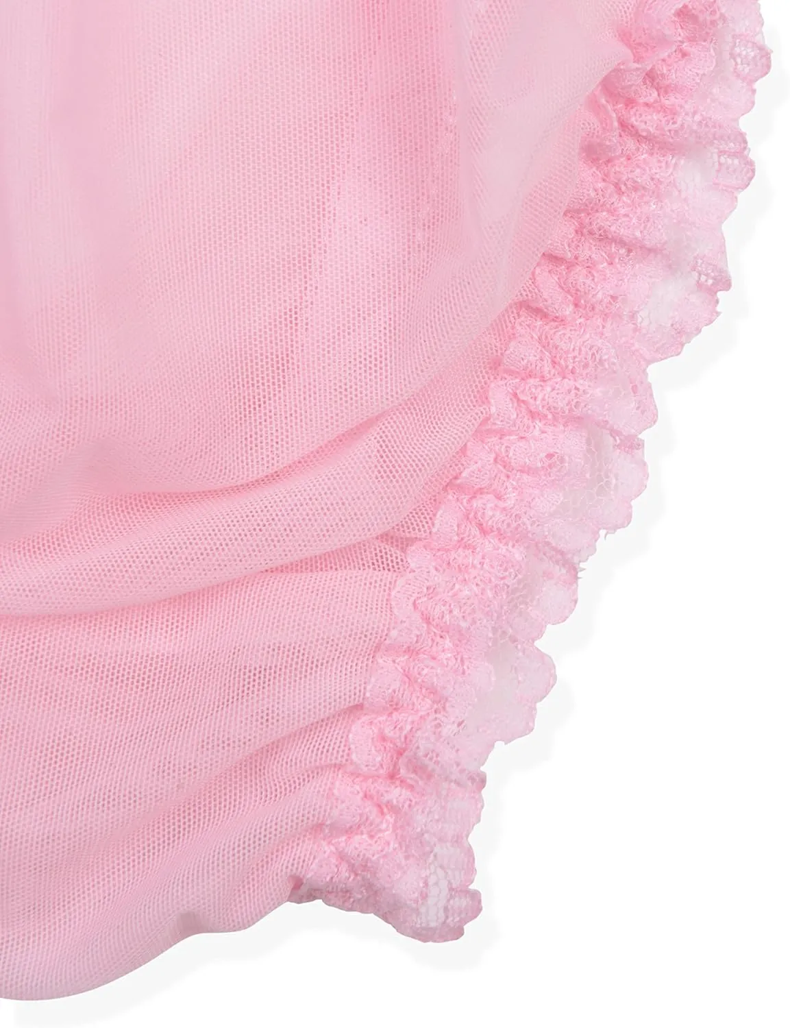 Satini Women's Sheer Frilly Sissy Tanga Knickers Briefs Bikini Panties