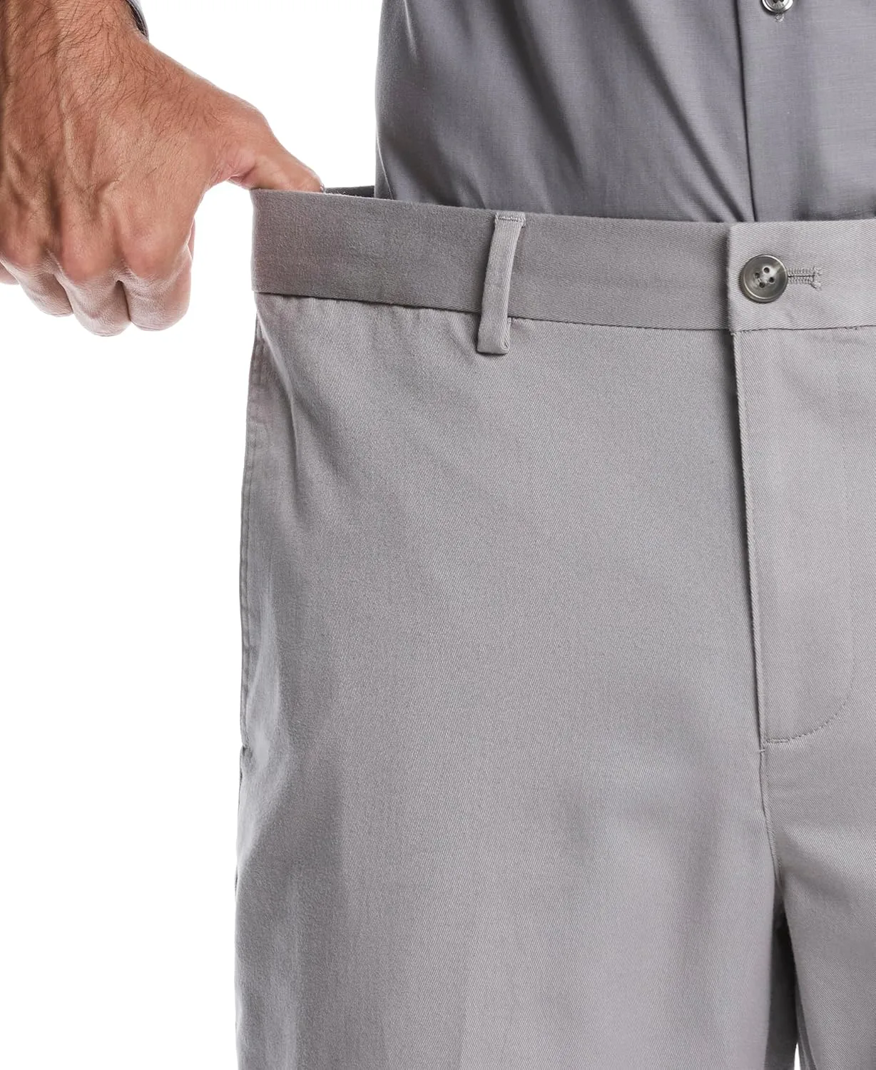 Savane Men's Flat Front Geo Khaki Chino