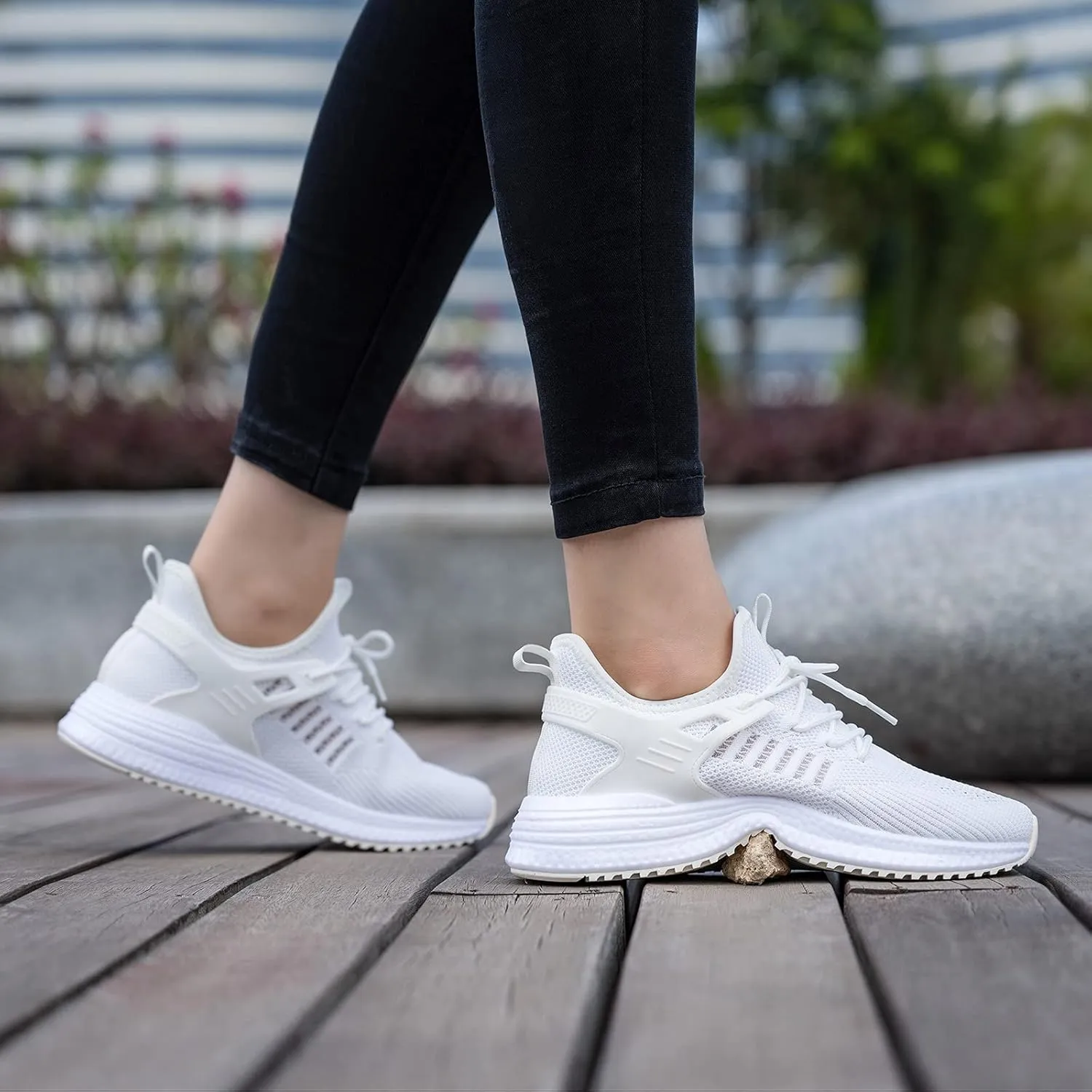 SDolphin Running Shoes Women Sneakers - Comfortable Memory Foam Lightweight Walking Tennis Workout Athletic Shoes