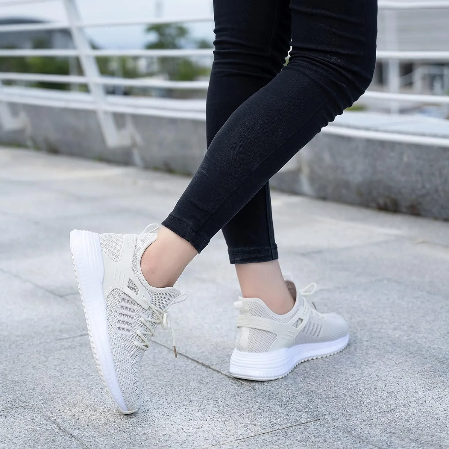 SDolphin Running Shoes Women Sneakers - Comfortable Memory Foam Lightweight Walking Tennis Workout Athletic Shoes