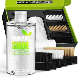 Shoe Cleaner Sneaker Kit, 8.5Oz Sneakers Cleaner Kit with Shoe Brushs Towel, White Sneaker Cleaner kit-3