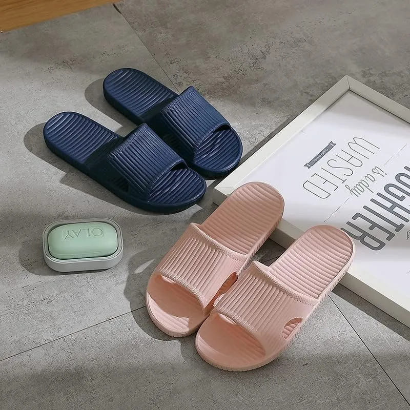Shower Slippers for Women Men, Quick Drying Lightweight Non Slip Open-toe EVA Travel-friendly Breathable Shoes Slide Slippers for Bathroom,House Slipper,Outdoor
