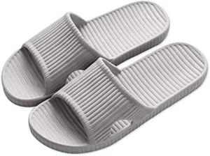 Shower Slippers for Women Men, Quick Drying Lightweight Non Slip Open-toe EVA Travel-friendly Breathable Shoes Slide Slippers for Bathroom,House Slipper,Outdoor