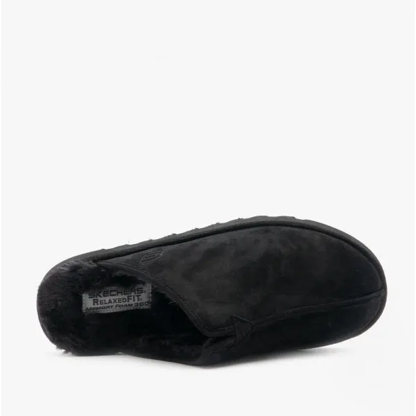 Skechers 66094/BLK RENTEN PALCO Mens Mule Slippers Black