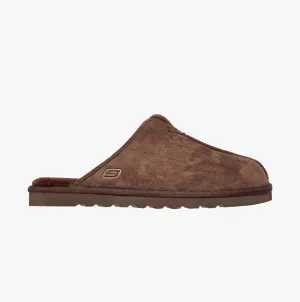 Skechers 66094/CHOC RENTEN PALCO Mens Mule Slippers Chocolate