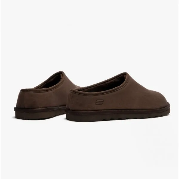 Skechers 66095/CHOC RENTEN LEMATO Mens Mule Slippers Chocolate