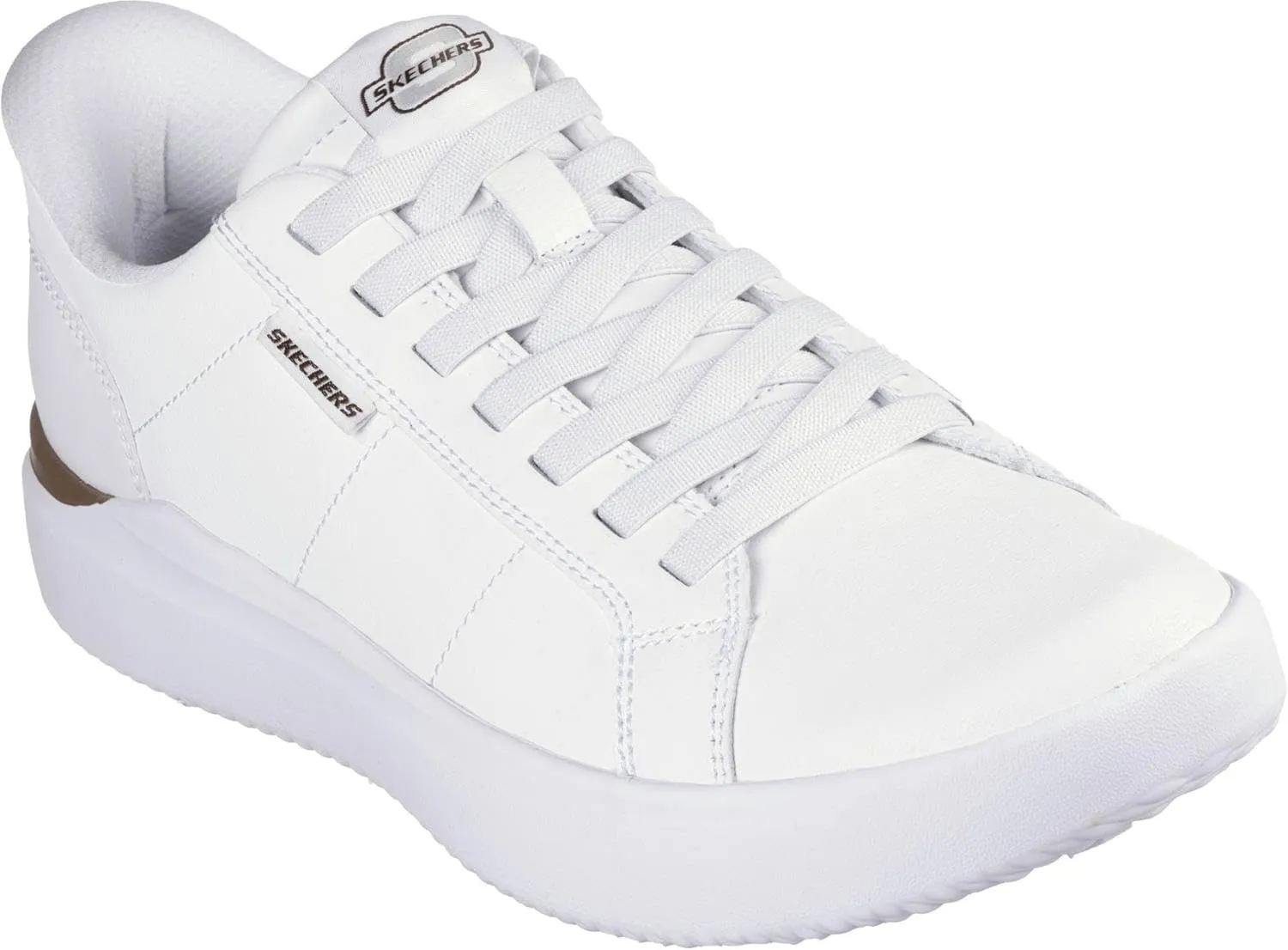 Skechers - Mens Relaxed Fit: Higgins - Marcelo Slip On Shoes, Color White, Size: 8 M US