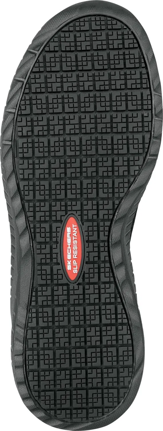Skechers Work Emma Knit, Women's, Soft Toe, EH, MaxTrax Slip Resistant, Slip On, Low Athletic, Work Shoe
