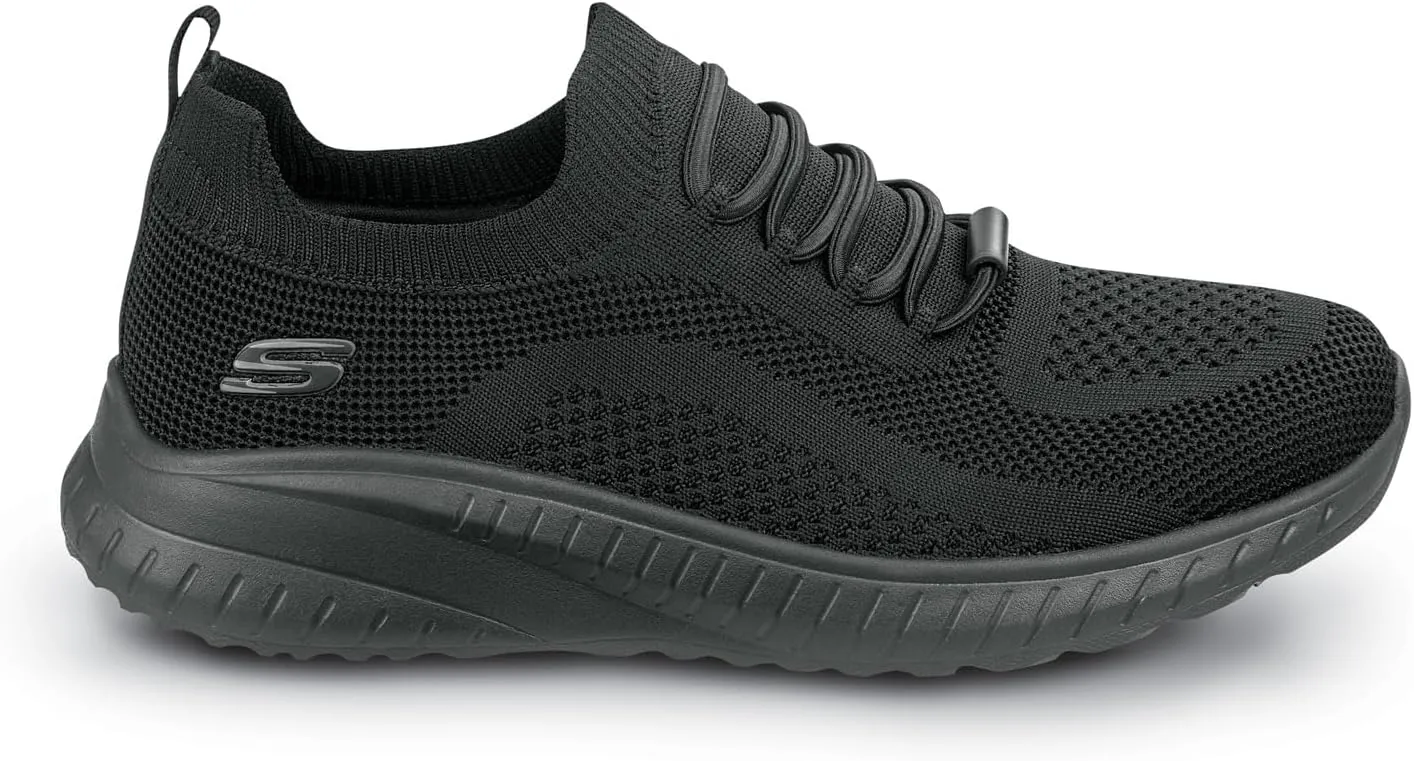 Skechers Work Emma Knit, Women's, Soft Toe, EH, MaxTrax Slip Resistant, Slip On, Low Athletic, Work Shoe