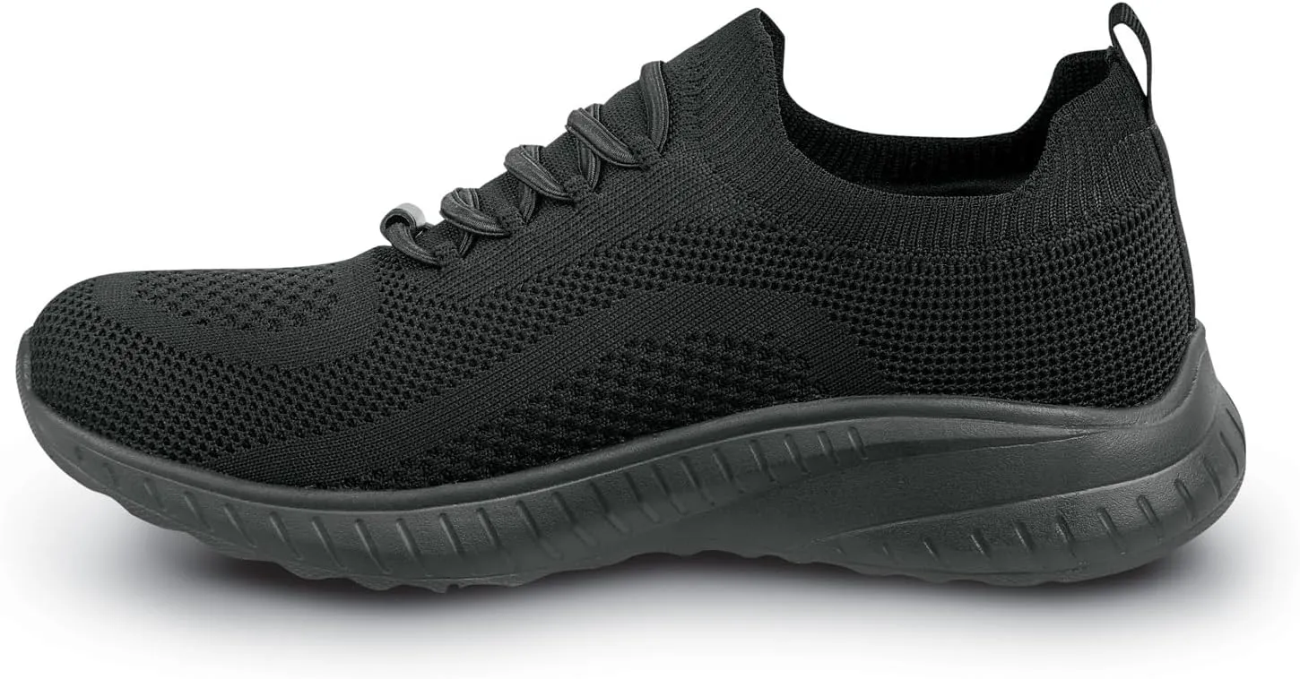 Skechers Work Emma Knit, Women's, Soft Toe, EH, MaxTrax Slip Resistant, Slip On, Low Athletic, Work Shoe