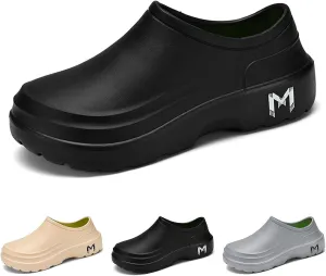 Slip Resistant Work Shoes for Women Slip On,Chef Shoes for Men,Chef Sandals,Non Slip Kitchen Nurse Work Clogs