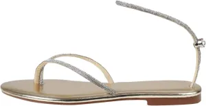 Slippers for Women Moccasins Rhinestone Shiny Fashion Flat Bottom Comfortable Non Slip Beach Flip Women Shoes