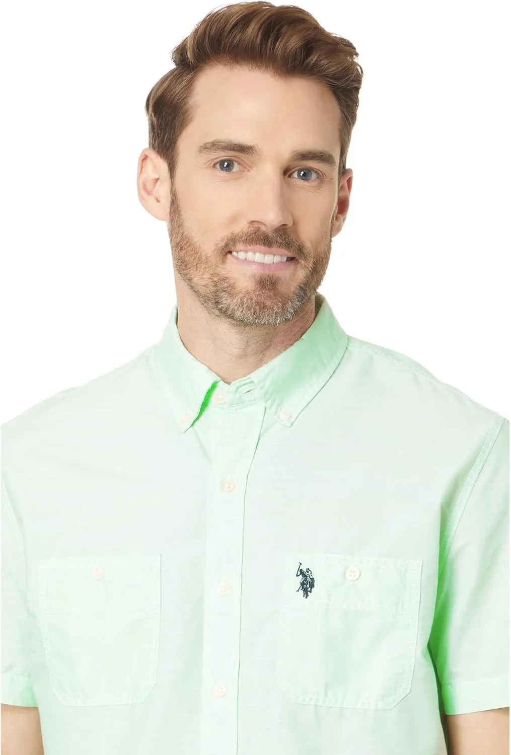 Slub Woven Polo Shirt