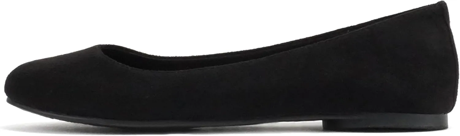 Soda Kreme Comfortable Basic Shoes Women Ballet Flat Round Toe Gel Insole