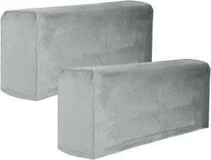 Sofa Armrest Covers, Washable Stretch, 17.7x6.3x7.9 inches, Set of 2, Grey