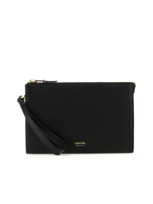 Soft Grain Leather Mini Flat Pouch