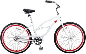 Solé Bicycles Coastal Cruiser Step Over and Coastal Cruiser Step Through Beach Cruiser Bike, Multiple Colors, Multiple Styles