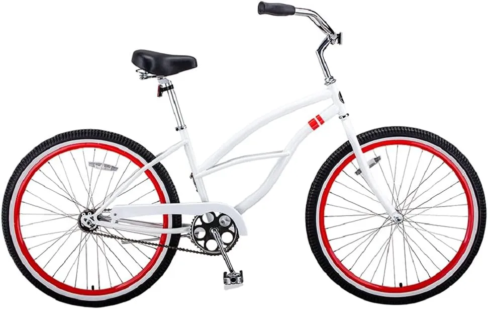 Solé Bicycles Coastal Cruiser Step Over and Coastal Cruiser Step Through Beach Cruiser Bike, Multiple Colors, Multiple Styles