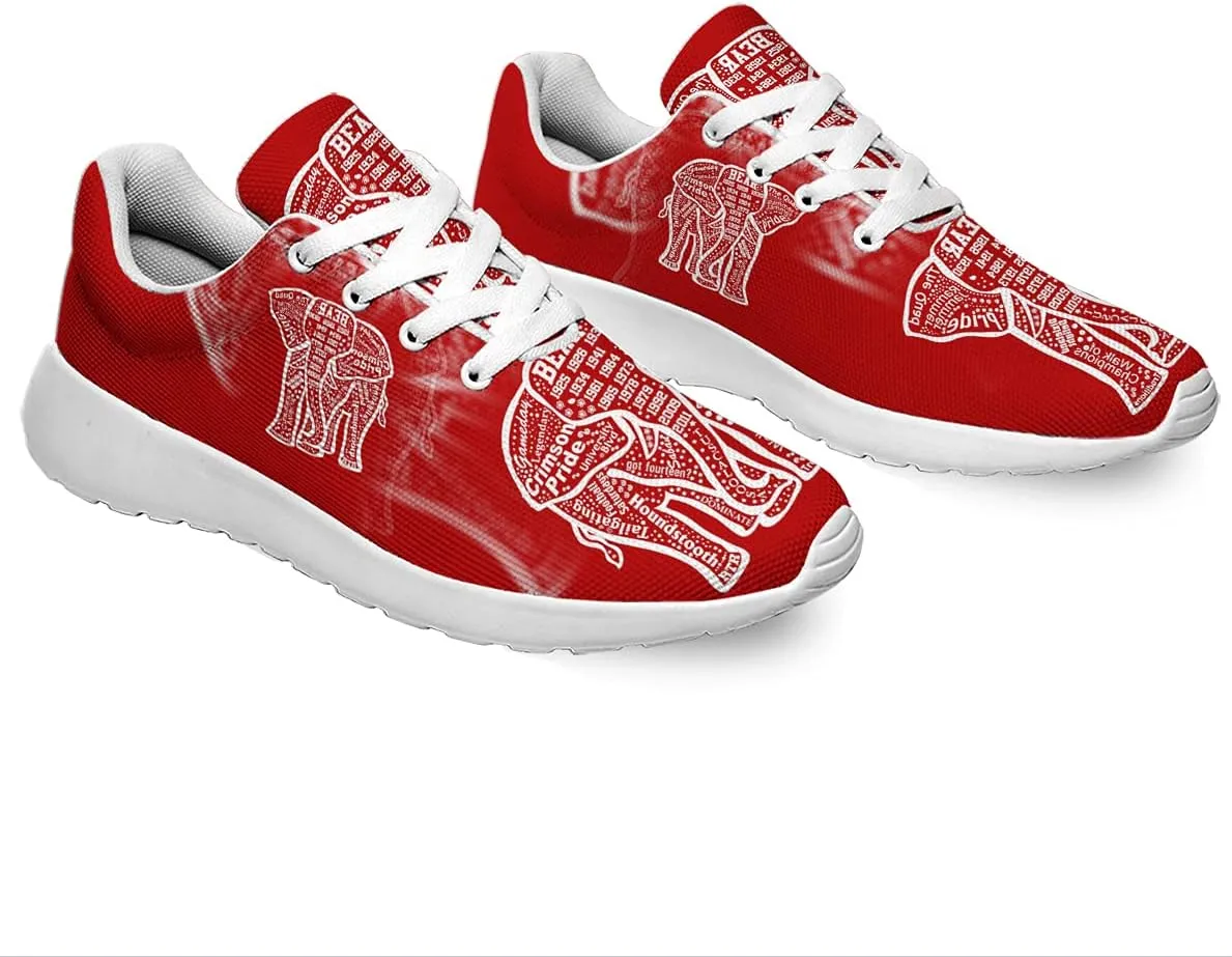 Sonzj-II Elephant Shoes Womens Mens Running Shoes Athletic Tennis Walking Sneakers Casual Sport Golf Gym Travel Shoes