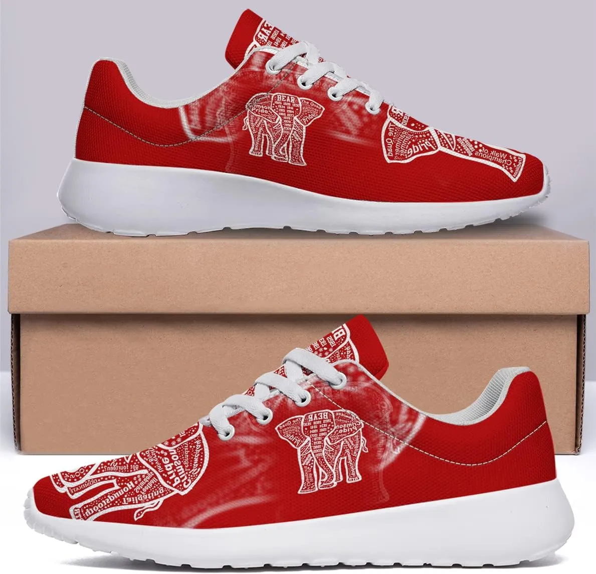 Sonzj-II Elephant Shoes Womens Mens Running Shoes Athletic Tennis Walking Sneakers Casual Sport Golf Gym Travel Shoes