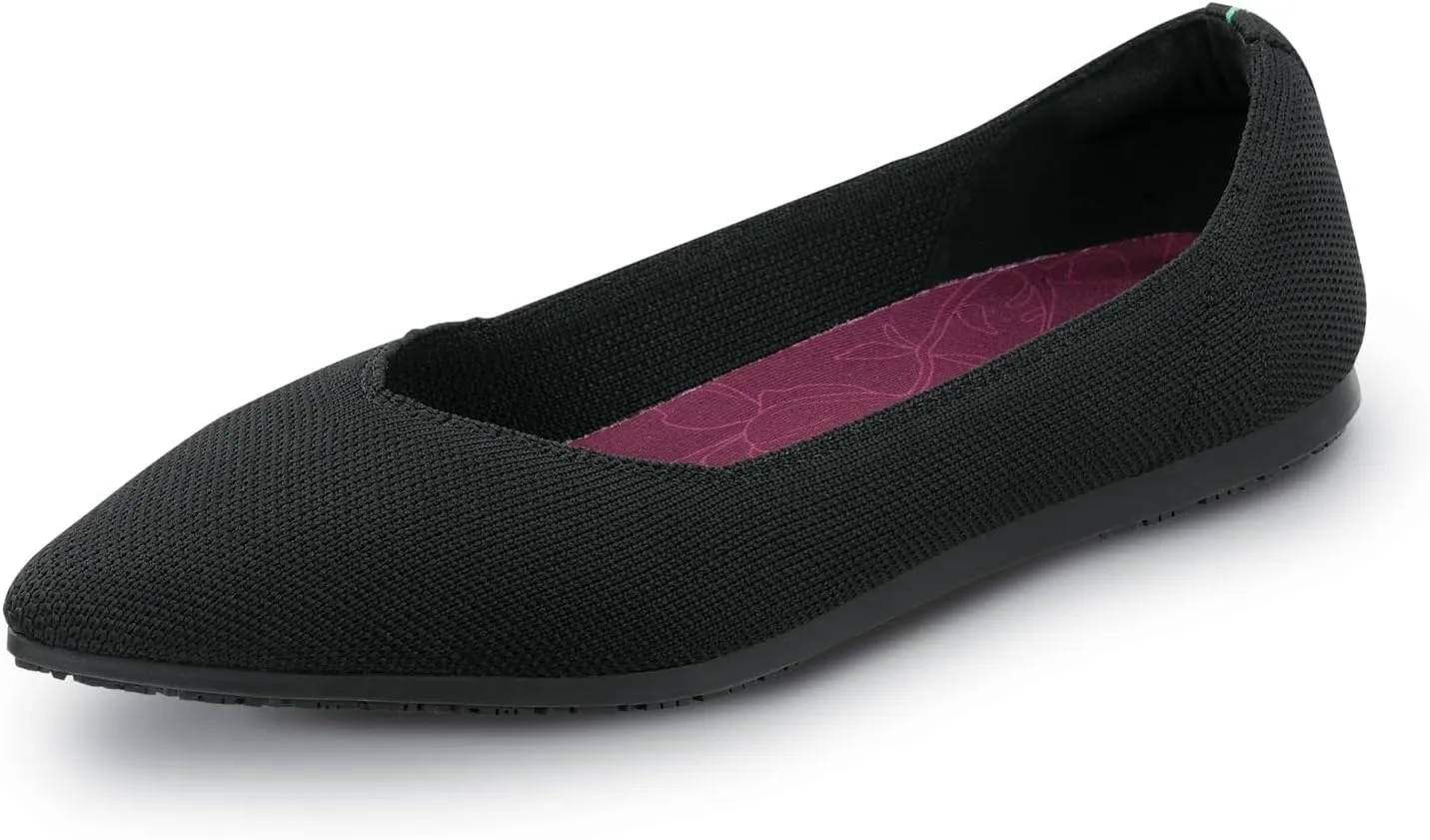 SR Max Albright, Women's, MaxTrax Slip Resistant, Soft Toe, Dress Flat, Work Shoe