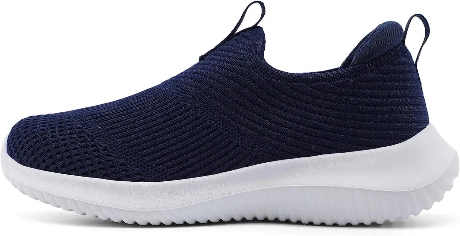 STQ Kids Shoes Girls Boys Lightweight Slip on Walking Sneakers