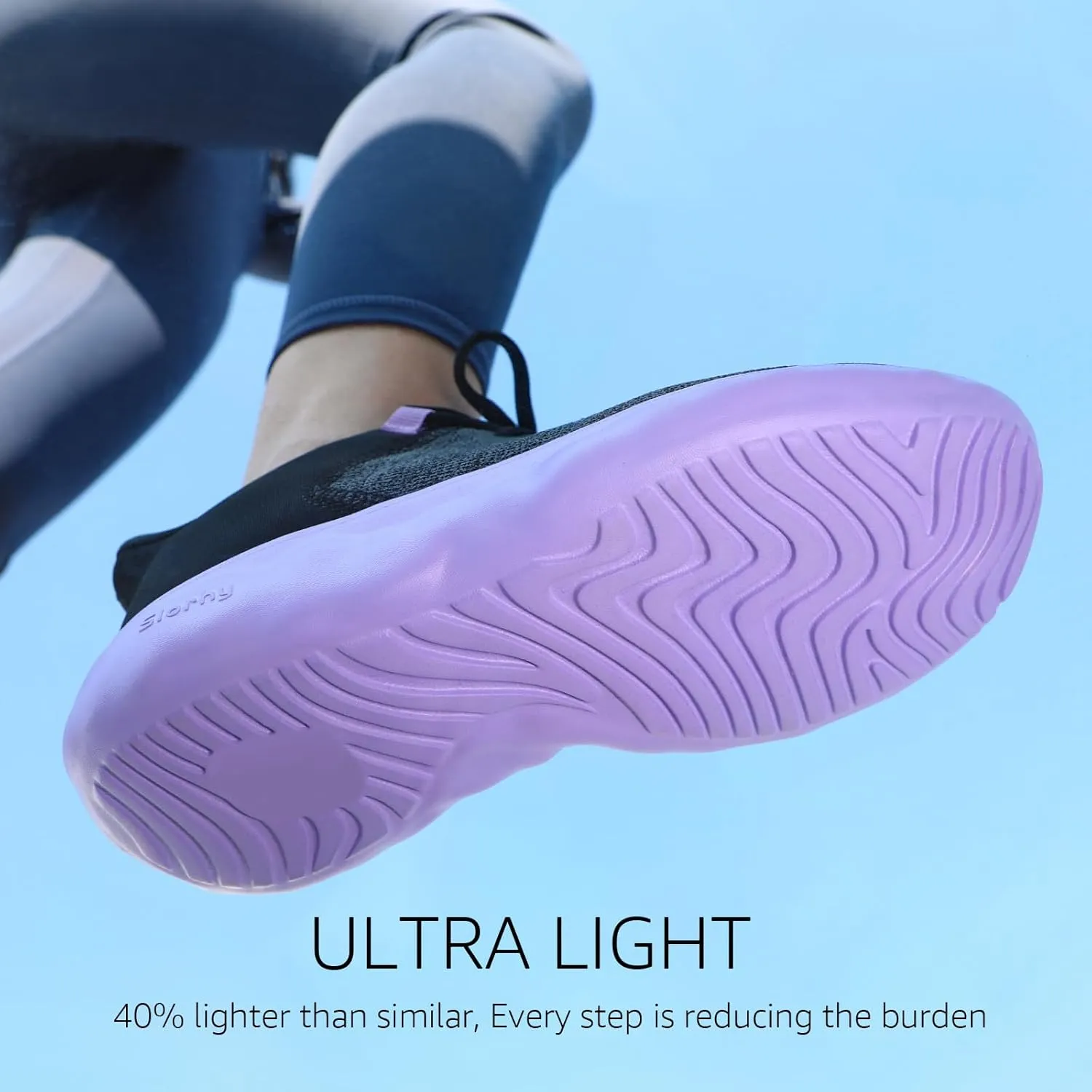 STQ Road Running Shoes for Womens Breathable Cushion Tennis Walking Sneakers Women Athletic Gym Workout Sport Training Fitness Cushioned Lightweight Comfort Plantar Fasciitis
