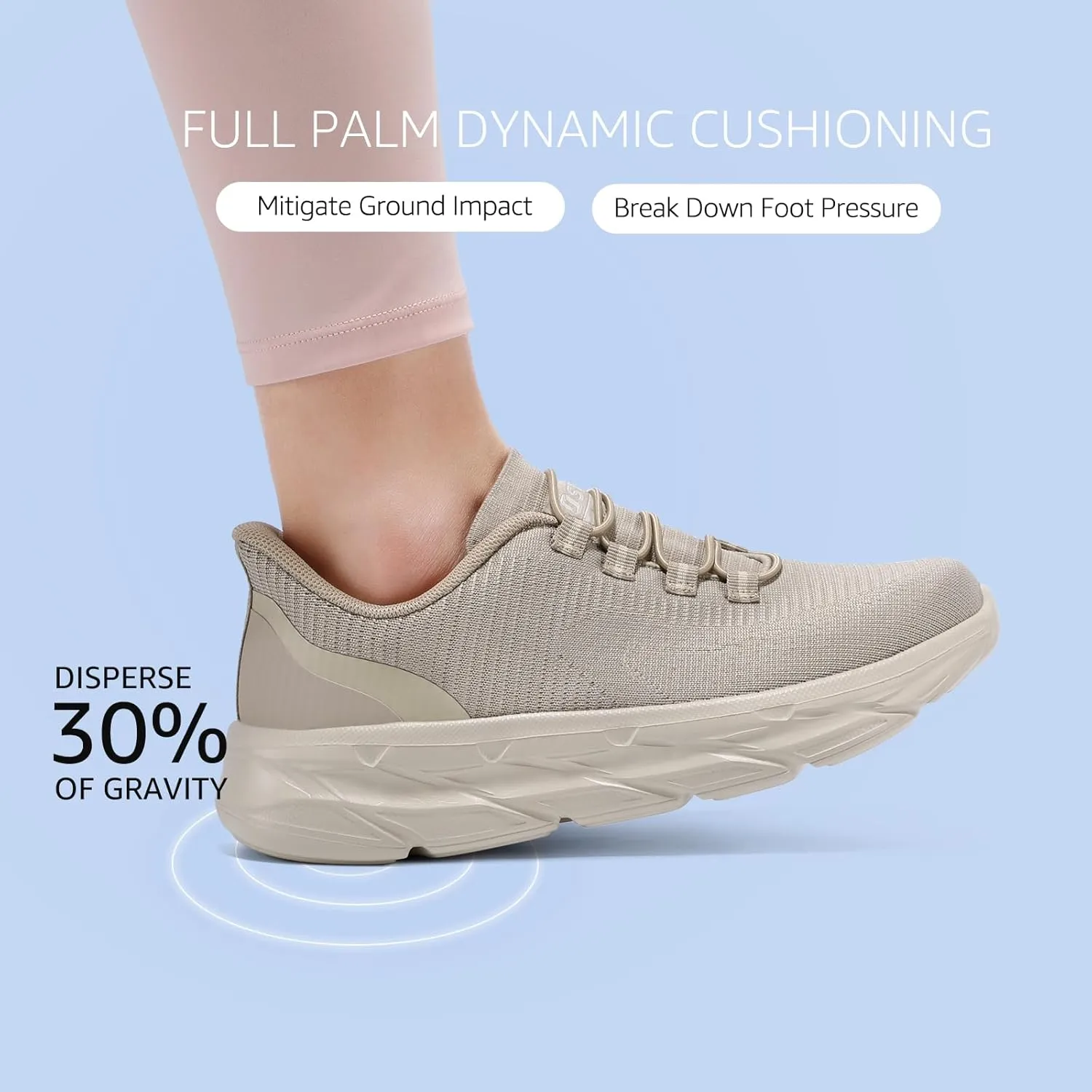 STQ Slip On Shoes Women - Orthopedic Walking Sneakers Comfortable Breathable Lightweight Casual Tennis Shoe for Plantar Fasciitis Relief