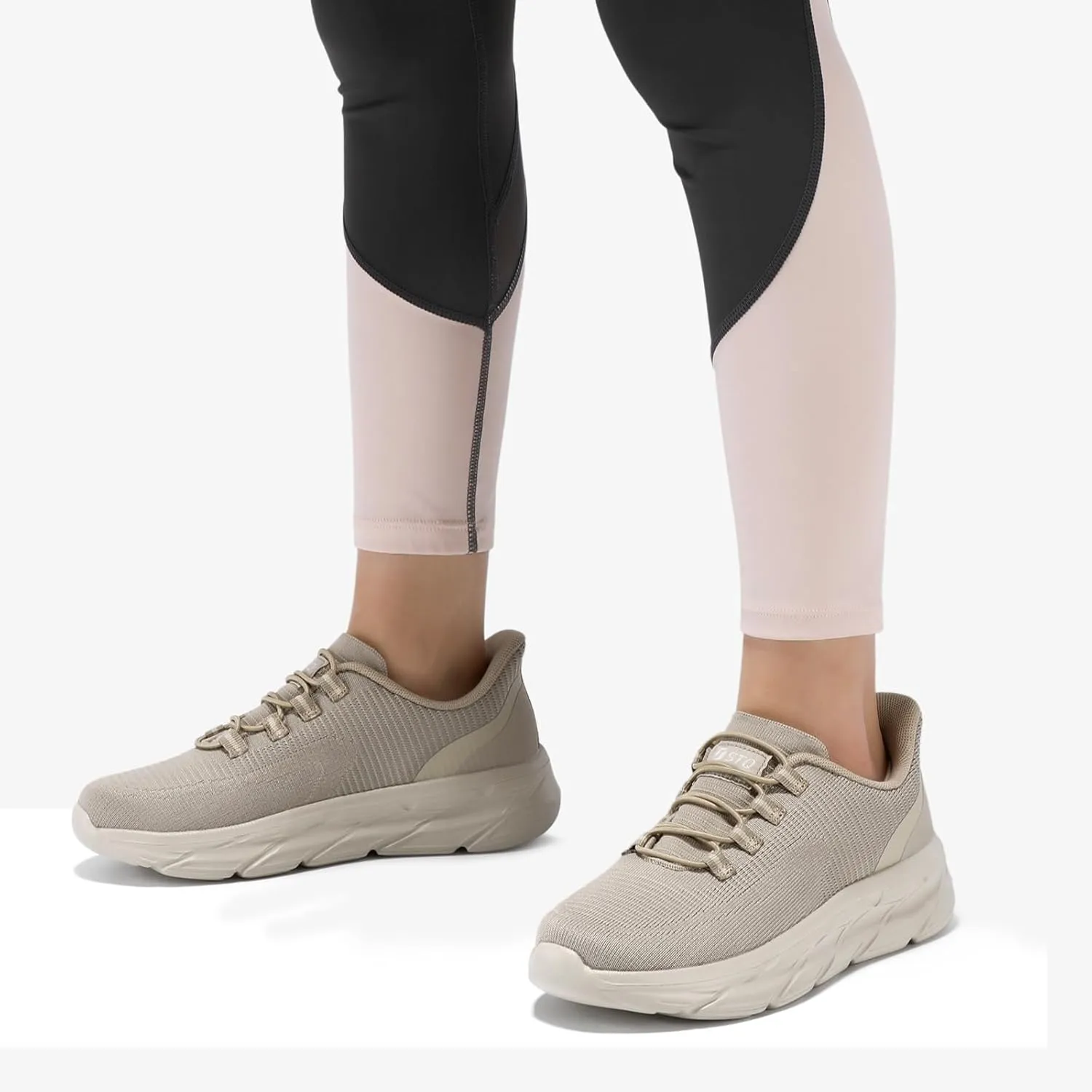 STQ Slip On Shoes Women - Orthopedic Walking Sneakers Comfortable Breathable Lightweight Casual Tennis Shoe for Plantar Fasciitis Relief