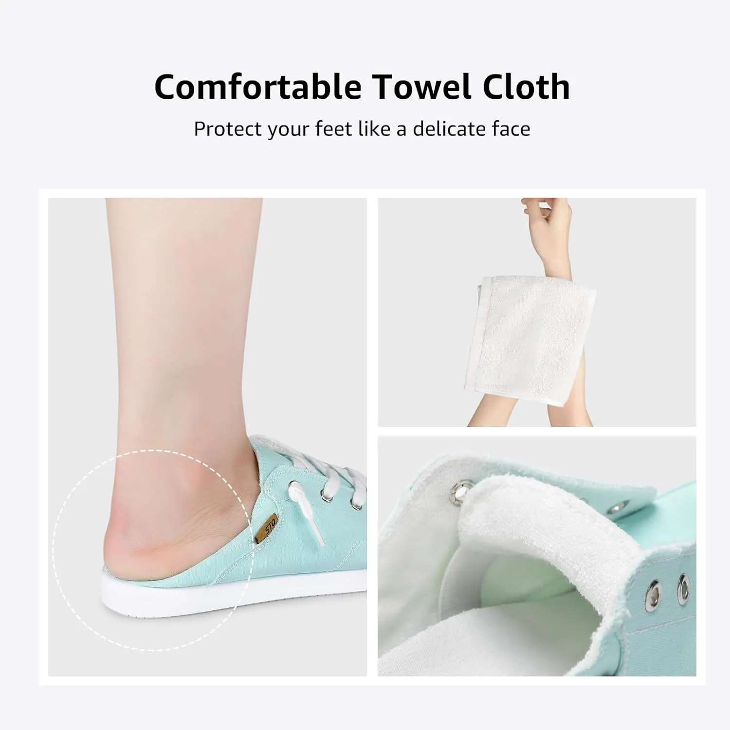 STQ Slip on Sneakers for Women Casual Canvas Shoes Machine Washable