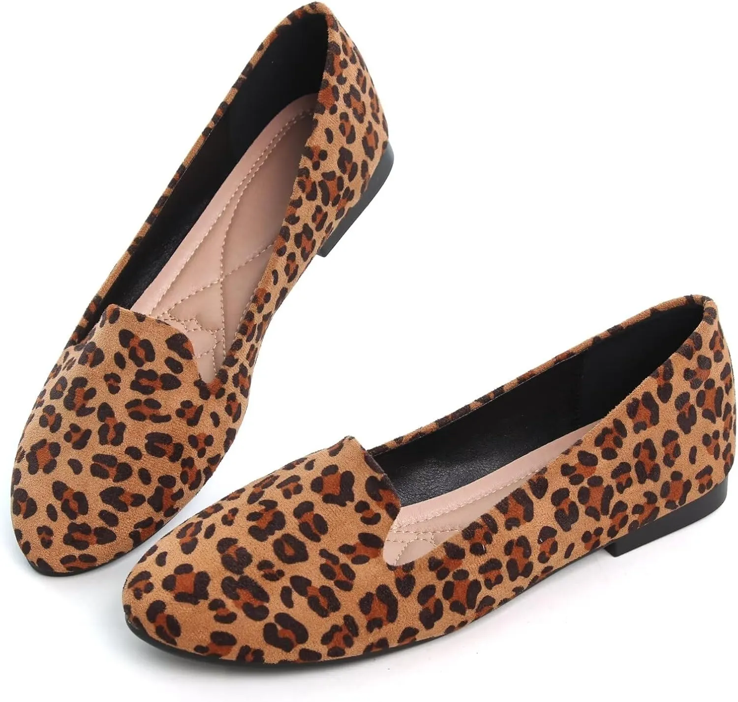Stunner Women's Casual Flats Square Toe Bowknot Ballet Flats Comfortable Slip On Wedding Dress Shoes