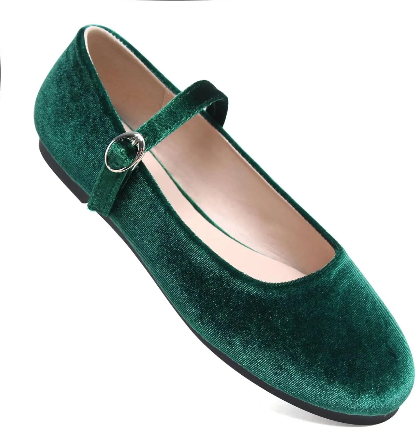 Stunner Women's Mary Jane Flats Fashion Round Toe Ballet Flats Comfortable Ankle Strap Flats Slip On Dress Flats