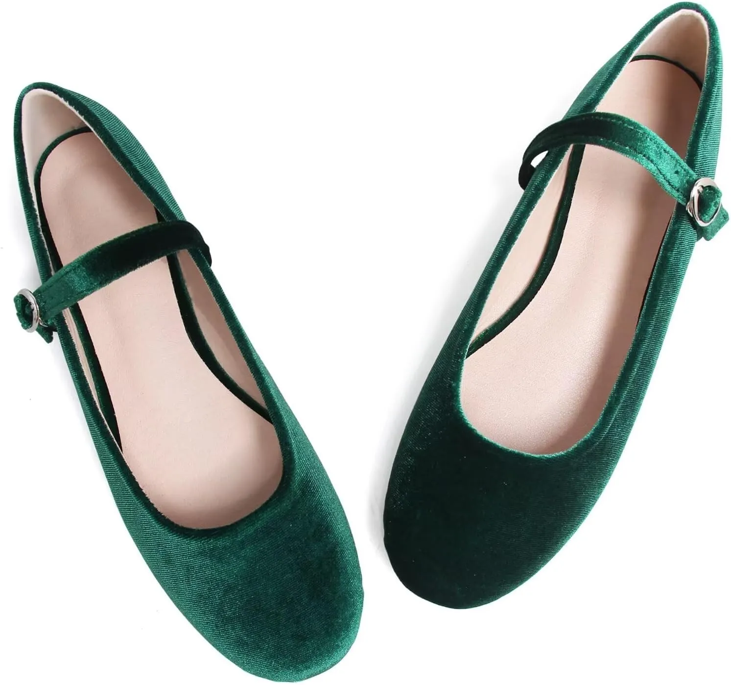 Stunner Women's Mary Jane Flats Fashion Round Toe Ballet Flats Comfortable Ankle Strap Flats Slip On Dress Flats