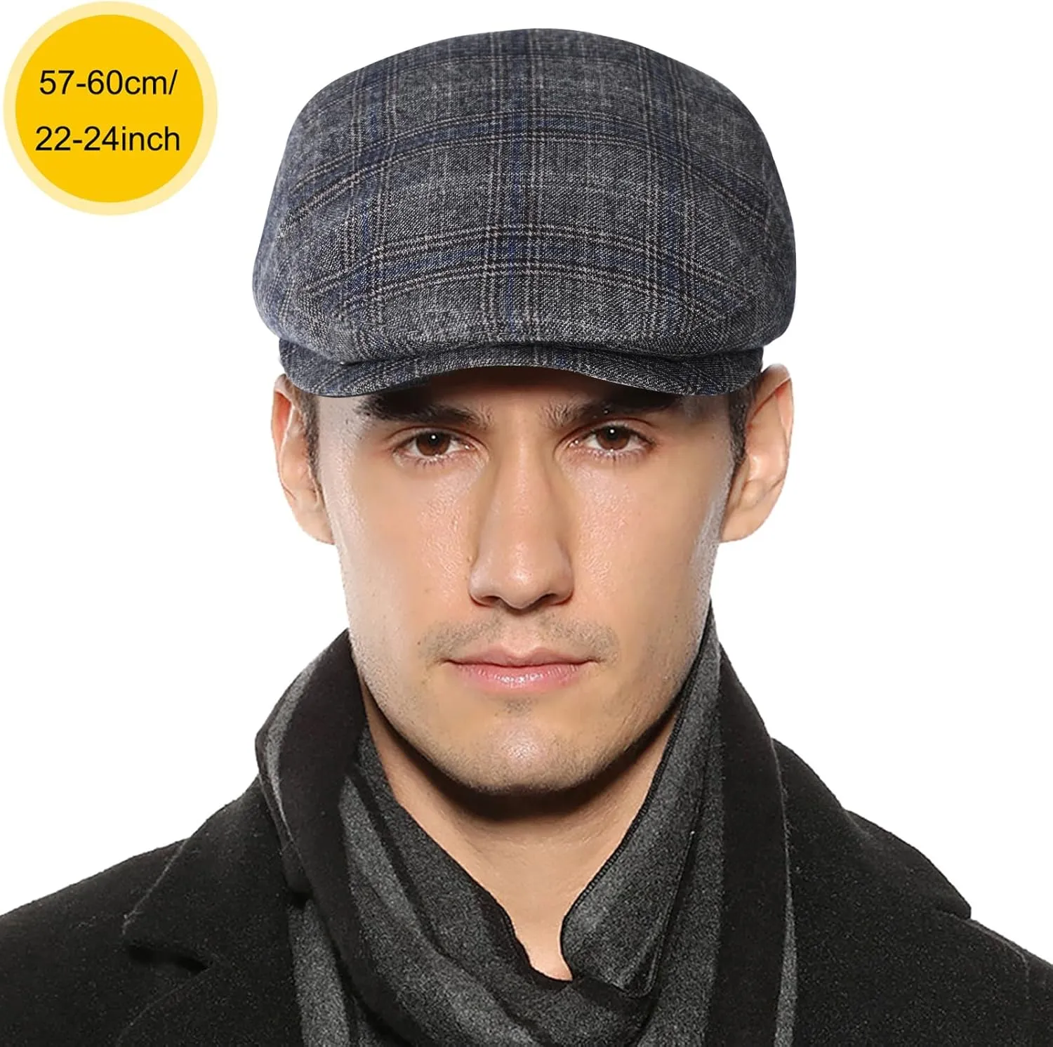 Sumolux Mens Newsboy Hat Flat Cap Gatsby Newsboy Lvy Irish Hats Driving Cabbie Hunting Cap