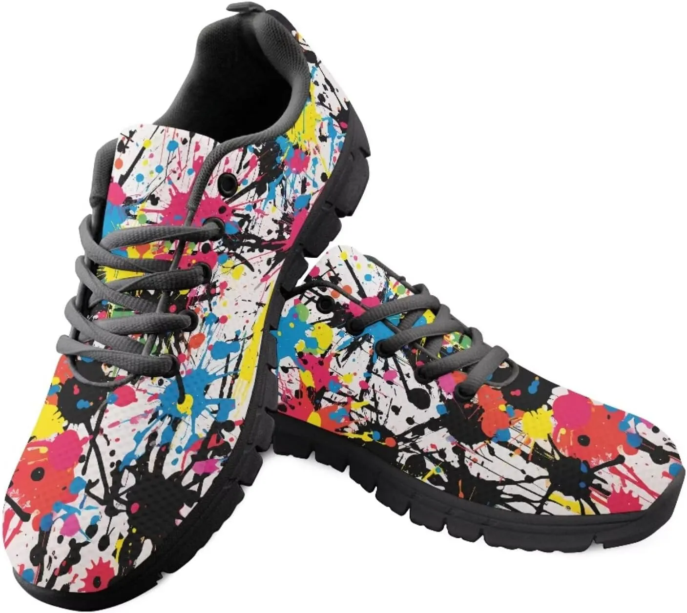 SYtrade Tennis Shoes for Women Sport Women's Fashion Sneaker Black Sole Walking Shoes