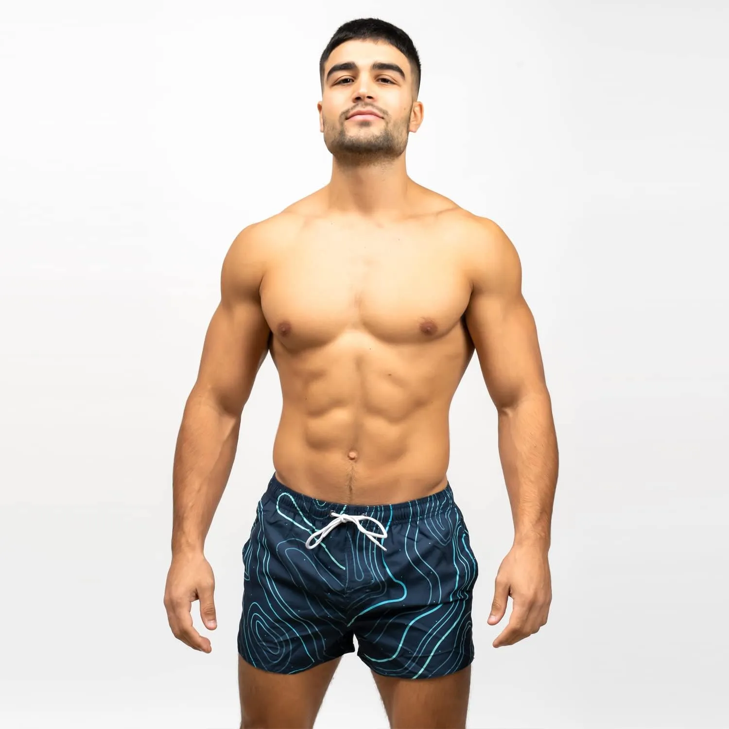 Taddlee Swimwear Men's Beach Swim Boxer Trunks Board Shorts Swimsuits Square Cut
