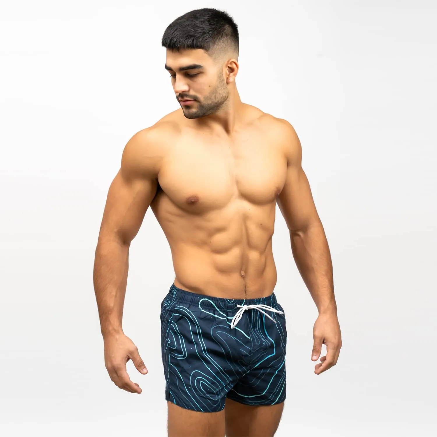 Taddlee Swimwear Men's Beach Swim Boxer Trunks Board Shorts Swimsuits Square Cut