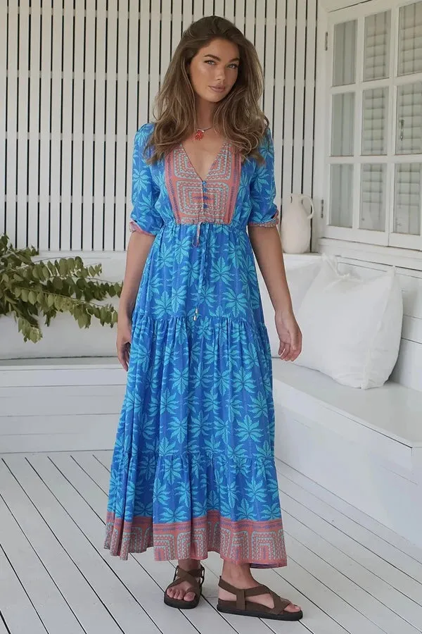 Take me on Vacay Print Tessa Maxi - Jaase