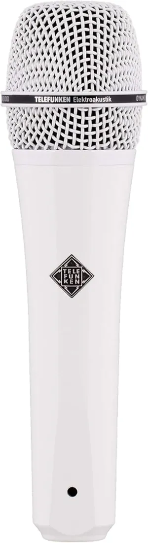 Telefunken M80 | Handheld Dynamic Cardioid Microphone Solid Color Finish Frequency Range 30Hz / 18kHz Impedance 200 ohms (White)