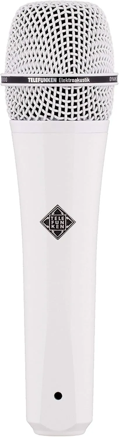 Telefunken M80 | Handheld Dynamic Cardioid Microphone Solid Color Finish Frequency Range 30Hz / 18kHz Impedance 200 ohms (White)