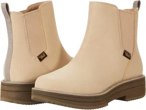 Teva Women's Midform Chelsea Comfortable Water-Resistant Flat Platform Leather Boots