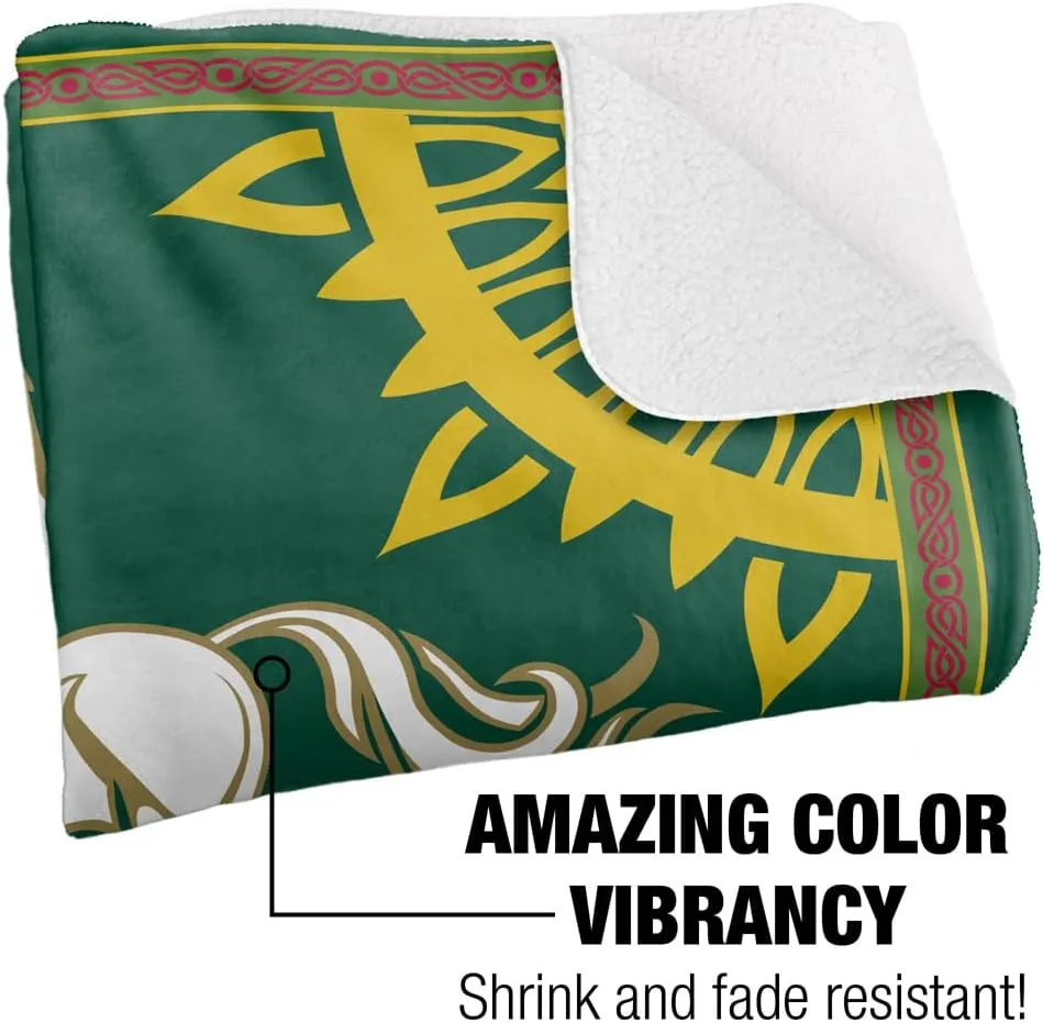 The Lord of The Rings Blanket, 50"x60" Rohan Banner Silky Touch Sherpa Back Super Soft Throw Blanket