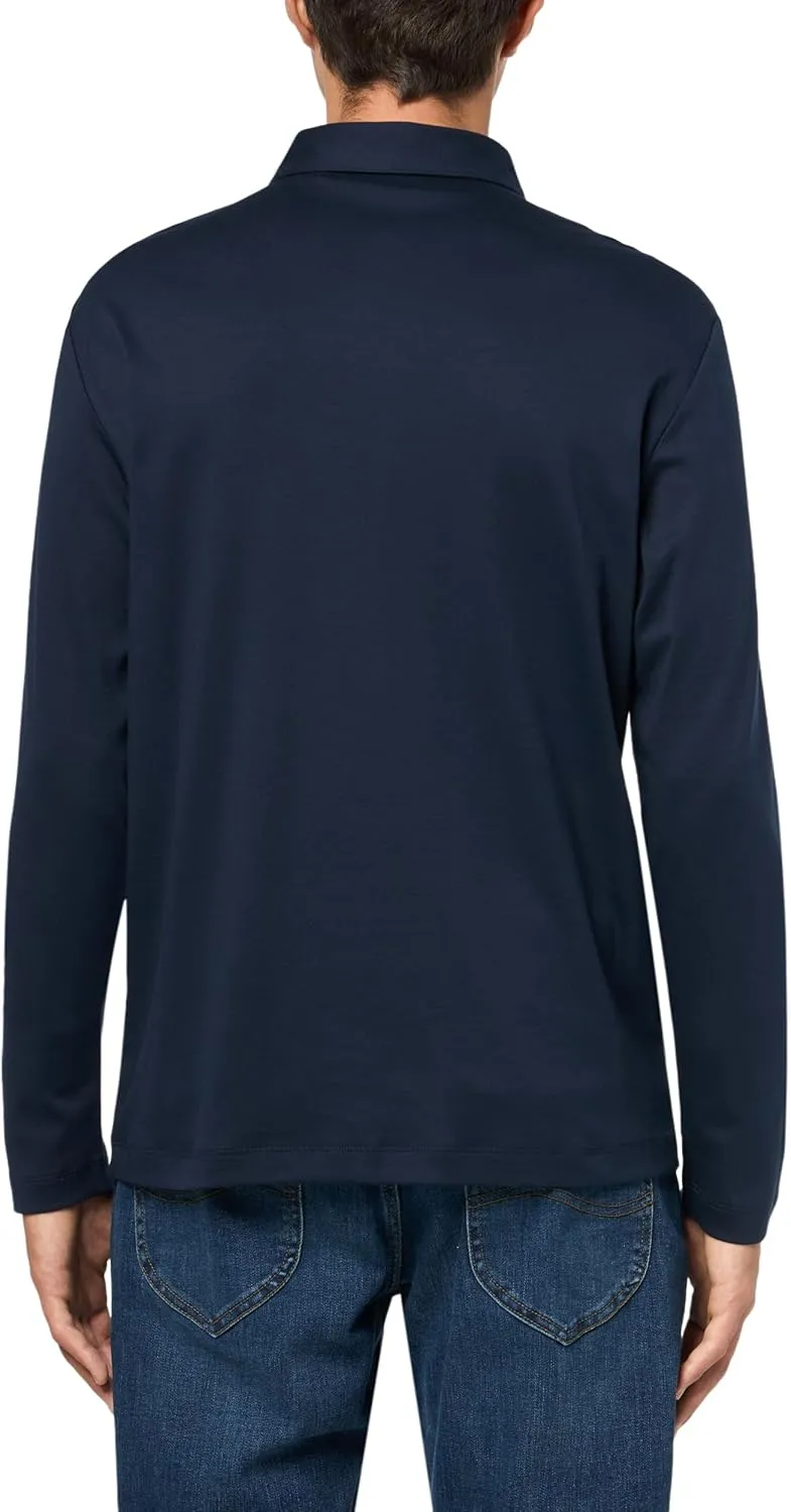Theory Men's Polo Long Sleeve in Clinton Knit