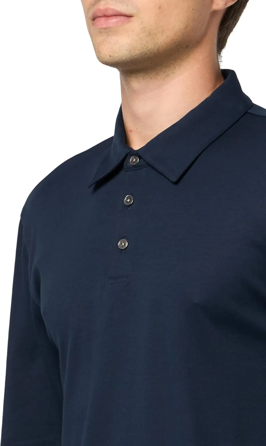 Theory Men's Polo Long Sleeve in Clinton Knit
