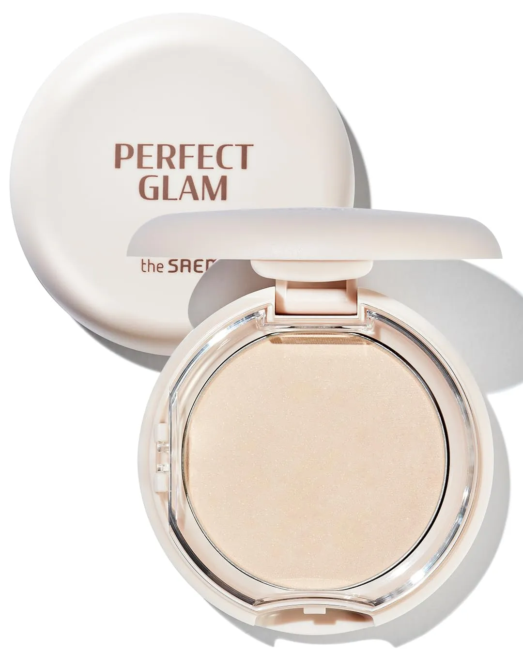 THESAEM Glam Glow Pact - Illuminating Pressed Powder for Oily & Combo Skin - Matte Finish with Radiant Finish - Sebum Control Pore Refining Pact with Natural Luminous Glow, 0.3oz.