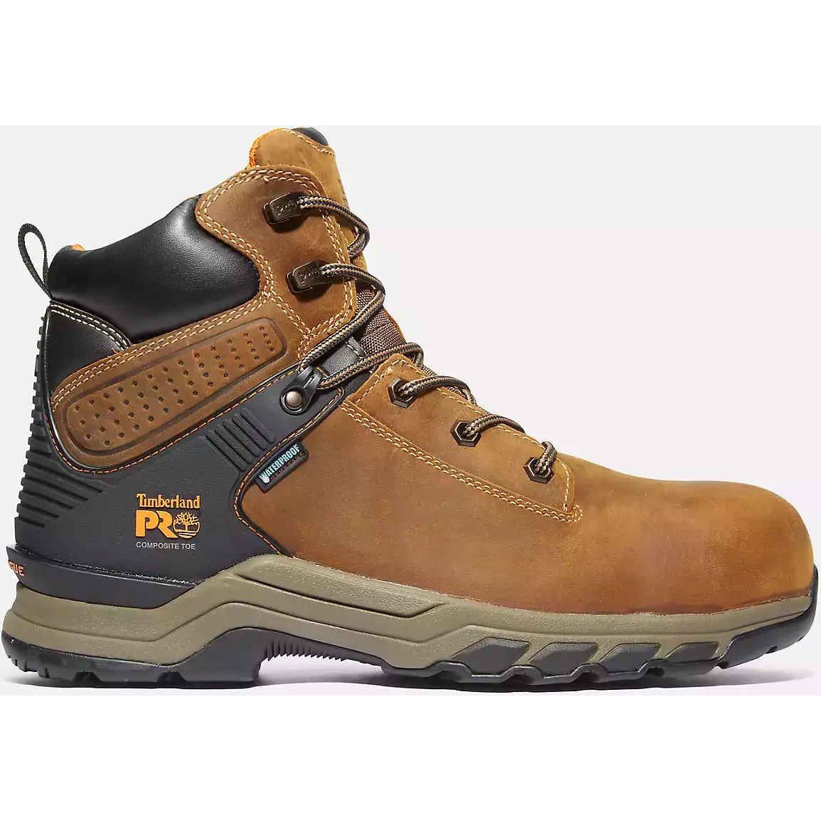 Timberland Pro Men's Hypercharge 6" Composite Toe Waterproof Work Boot -Brown- TB1A1RVS214